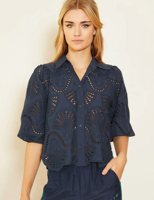 Caballero Juliette Top - Navy