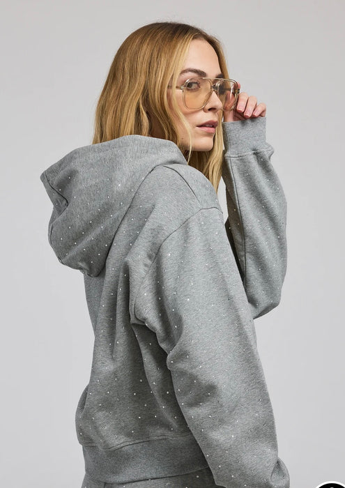 Generation Love Renae Crystal Hoodie - Light Heather Grey