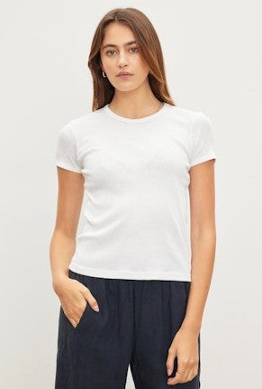 Velvet Breeny Tee - White