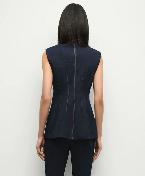 Veronica Beard Jessup Vest - Dark Oxford