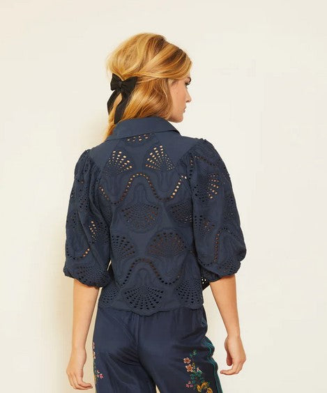 Caballero Juliette Top - Navy