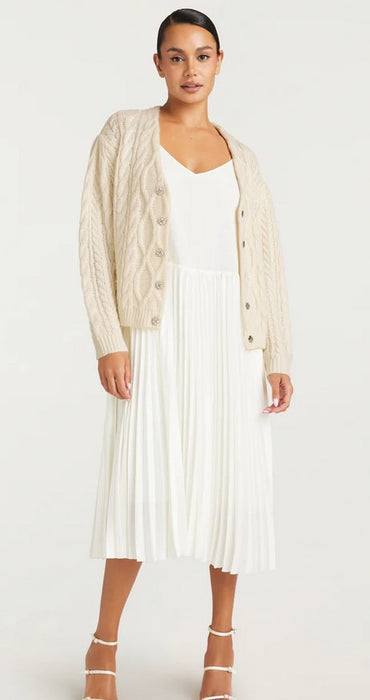 Cinq a Sept Amandine Cardigan Dress - Ivory