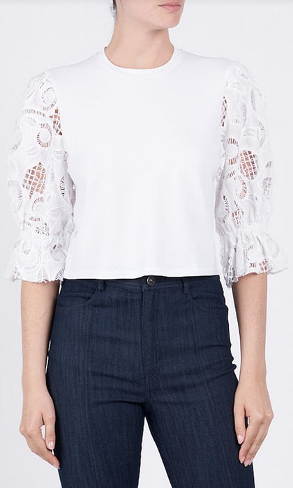 Cinq a Sept Carmine Top - White