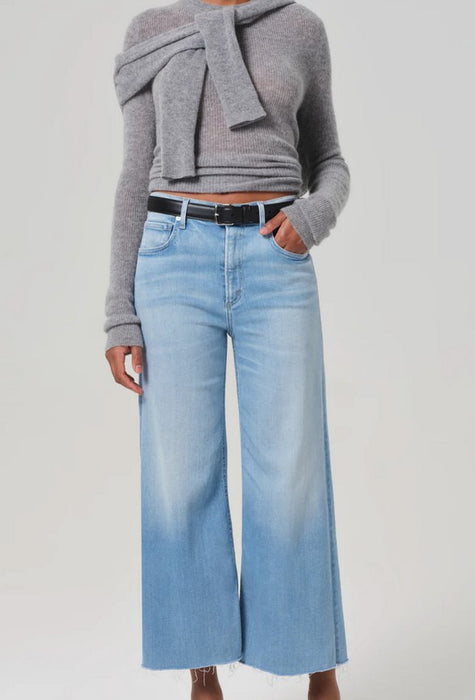 Citizens of Humnaity Lyra Wide Leg Crop Jeans - Belmont