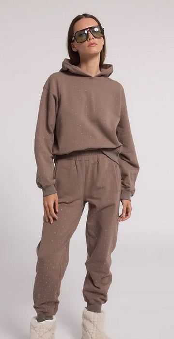 Ruel Crystal Sweatpants - Truffle