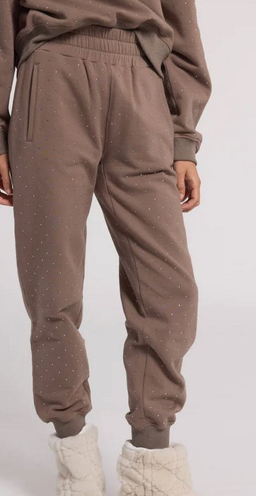 Ruel Crystal Sweatpants - Truffle