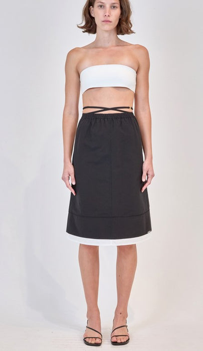 Simkhai Aubria Skirt - Black/White