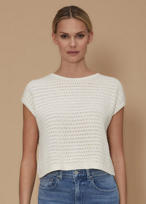 Le Jean Crochet Muscle Tee - Sand