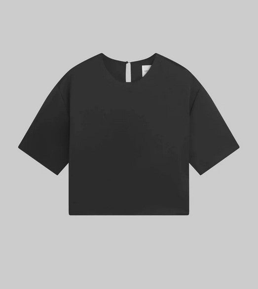 Leset Barb Boxy Tee - Black