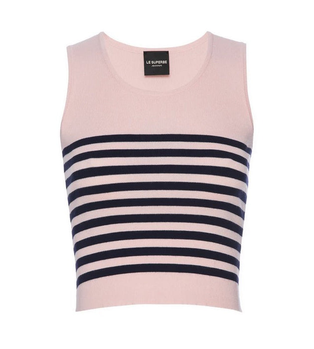 Le Superbe Tanks a Lot Tank - White/Navy