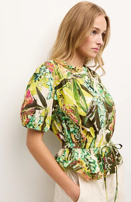 Marie Oliver Willis Top - Eden Print