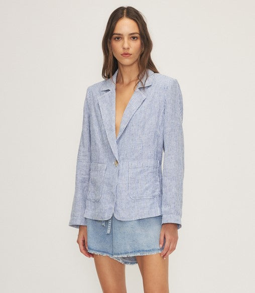 Melissa Nepton Mattis Blazer - Navy/White