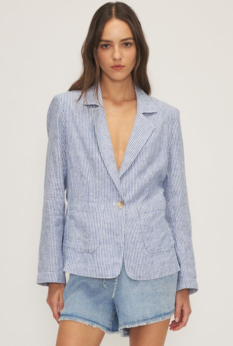 Melissa Nepton Mattis Blazer - Navy/White