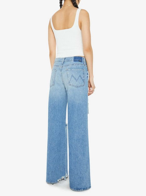 Mother The Ditcher Roller Sneak Jeans - IYKYK