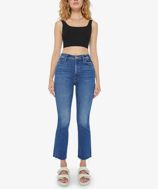 Mother The Hustler Ankle Fray Jeans - Grasping at Straws