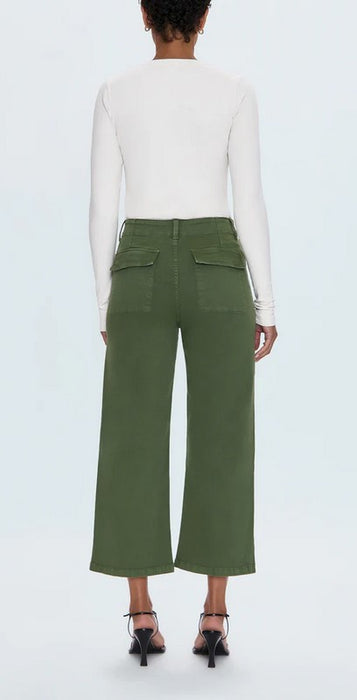 Pistola Sophia Wide Leg Utility Ankle Pants - Basil