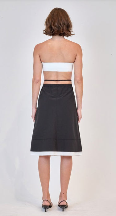 Simkhai Aubria Skirt - Black/White