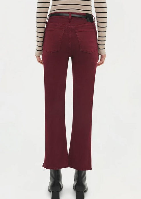 Simkhai River High Rise Straight Jeans - Oxblood