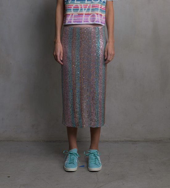 Le Superbe Liza Skirt - Aqua Rainbow