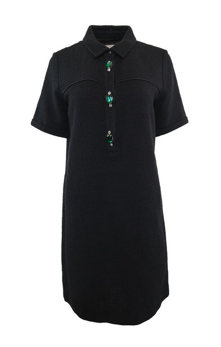 Theo Tweed Dress - Black