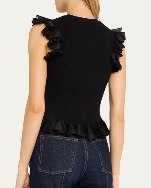 Ulla Johnson Leila Top - Noir