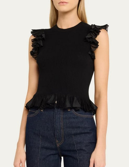 Ulla Johnson Leila Top - Noir