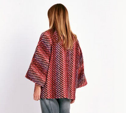 Valerie Kahlfon Manteau Jacket - Red Multi