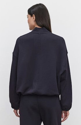 Velvet Genevieve Zip Up Sweatshirt - Vintage Black