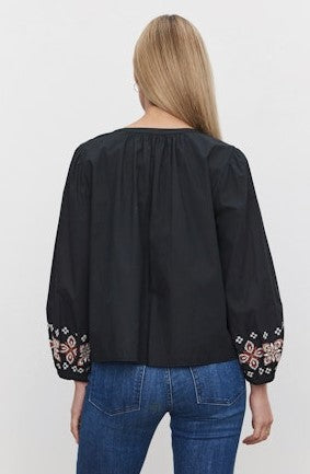 Velvet Paola Top - Black