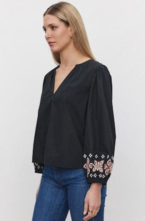 Velvet Paola Top - Black