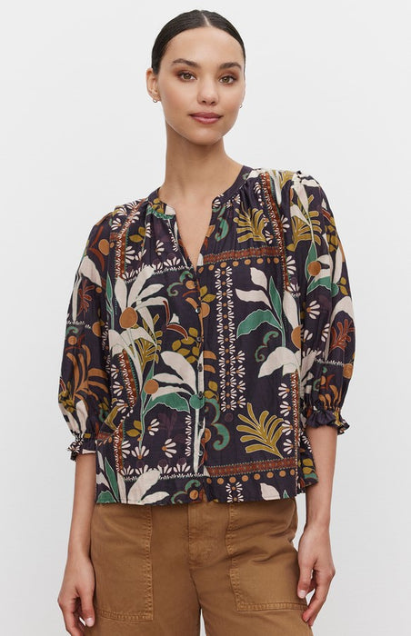 Velvet Betty Top - Madrid Print