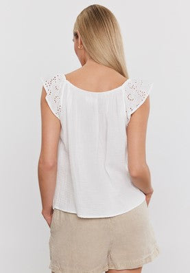 Velvet Stella Top - White