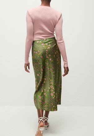 Veronica Beard Clover Skirt - Lemon Grass