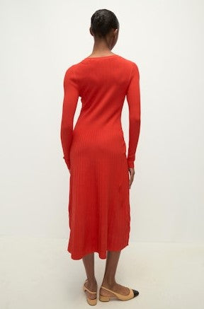 Veronica Beard Nami Knit Dress - Poppy