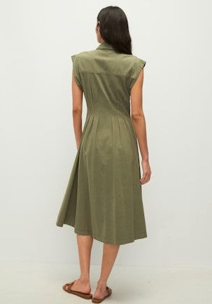 Veronica Beard Ruben Midi Dress - Stone Army