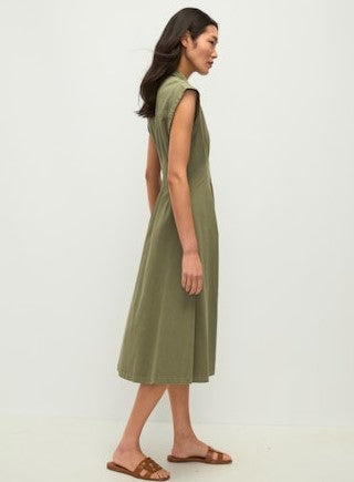 Veronica Beard Ruben Midi Dress - Stone Army